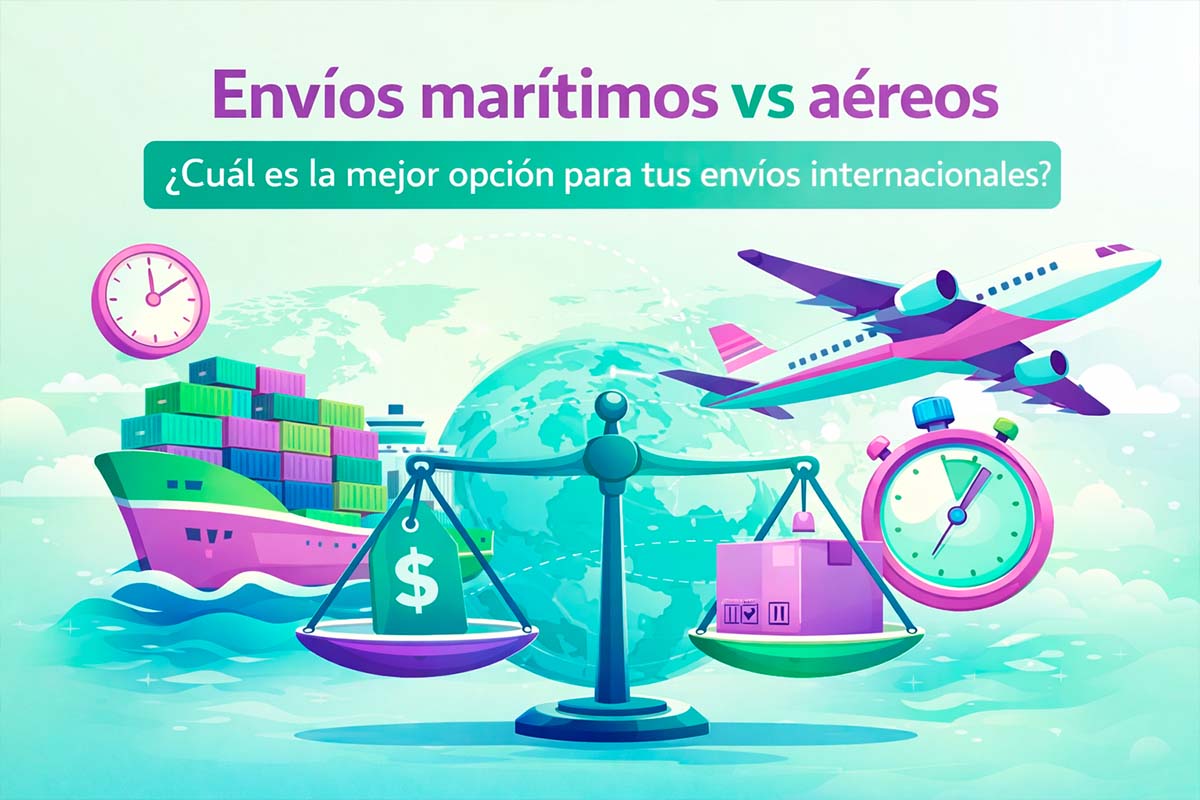 Envíos marítimos vs aéreos